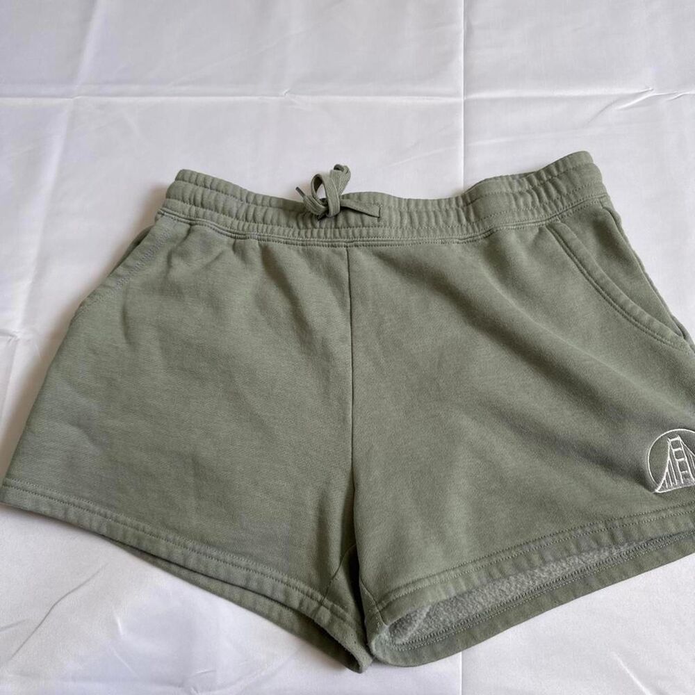 SanFranPsycho Women's Green and Khaki Shorts